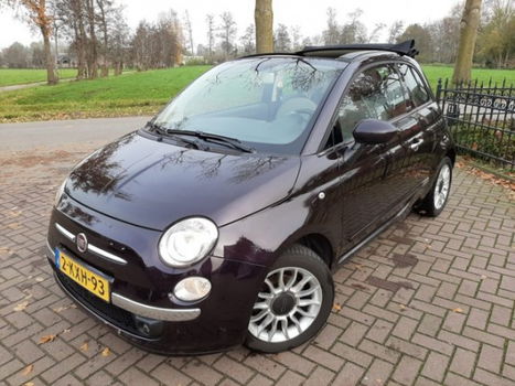 Fiat 500 - 500C 0.9 76PK Twin Air Cabrio Half-Leder Airco Parkeersens - 1