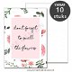 Zomer quote kaarten smell the flowers A6 - 10 stuks - 1 - Thumbnail