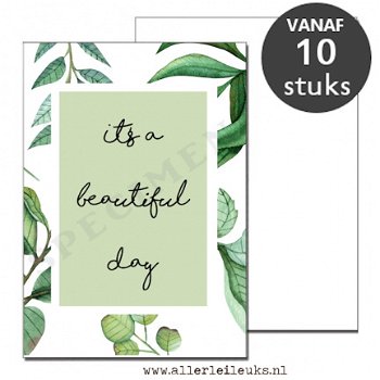Zomer quote kaarten smell the flowers A6 - 10 stuks - 2