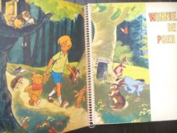 Plakboek vol met Winnie de Poeh - jaren 60 - vintage