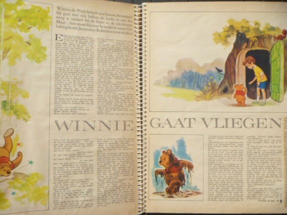 Plakboek vol met Winnie de Poeh - jaren 60 - vintage - Afbeelding 2