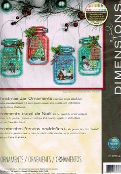 DIMENSIONS BORDUURPAKKET , CHRISTMAS JAR ORNAMENTS - 1