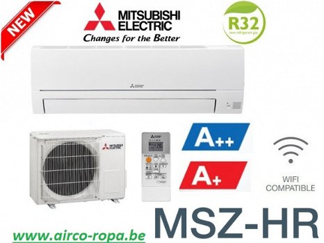 Mitsubishi MSZ HR-VF 2.5kw - 5kw airco inverter warmtepomp - 1