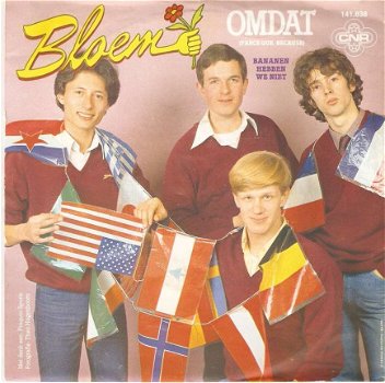 singel Bloem - Omdat (parce que, because) / Bananen hebben we niet - 1