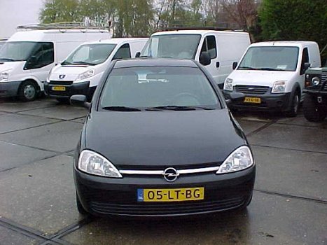 Opel Corsa - 1.2 16V Njoy 5DRS BJ2003 ZWART NAP - 1