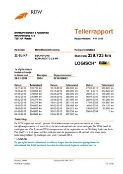 SsangYong Korando - 2.9 TD , 3500 KG. trekvermogen - 1