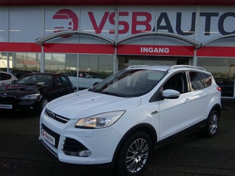 Ford Kuga - 1.6 ECOBOOST 150PK TITANIUM HALF-LEER AIRCO LMV PDC ESP - 1