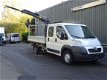 Peugeot Boxer - 435 2.2 HDI L4 Hiab laadkraan 017T Versterk Chassis Airco Trekhaak 3000 kg Open laad - 1 - Thumbnail