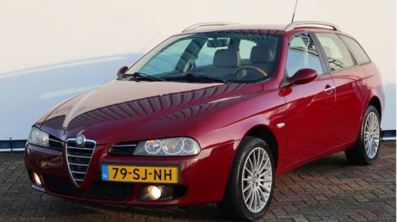 Alfa Romeo 156 Sportwagon - 1.9 JTD 115pk, Distinctive uitv., Clima, Leder, Cruise, 17