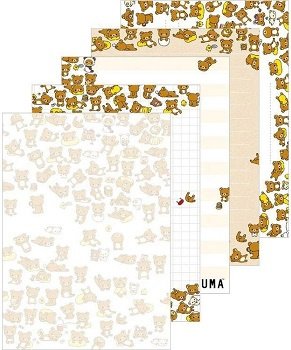 Rilakkuma boek en pen kado set uit Japan - nieuw - Afbeelding 2