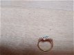 Ring goudkleurig met strass steentjes - 1 - Thumbnail