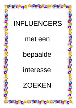 ZOEKER naar INFLUENCERS gezocht - 1