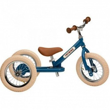 Nostalgische IJZEREN TRYBIKE driewieler - tweewieler 1-5 jr BLAUW - 6