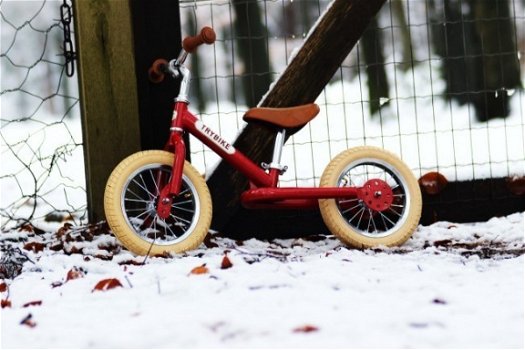 NOSTALGISCHE TRYBIKE Tweewieler RooD met mandje Gemonteerd - 1