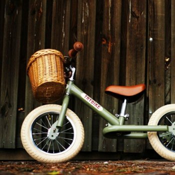 nieuw Leuk TRY BIKE MANDJE - kinderfiets mandje RIET past altijd - 3