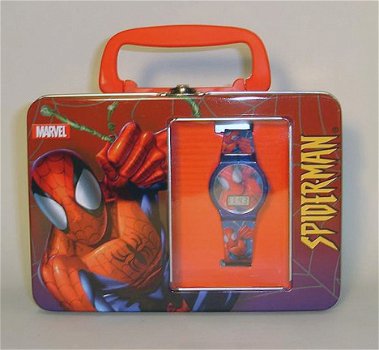 Spiderman Lunchbox met horloge - 1