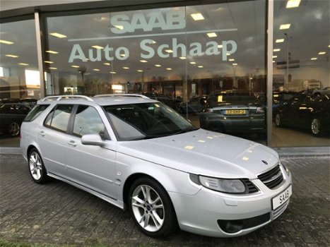 Saab 9-5 Estate - 2.0t 210 pk Griffin Automaat | Rijklaar incl 6 mnd Bovag | Hirsch spoiler Elektris - 1