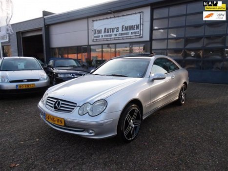 Mercedes-Benz CLK-klasse Coupé - 240 Elegance Airco, Dakraam, AUT., Leer, Trekhaak, AMG-Velgen - 1