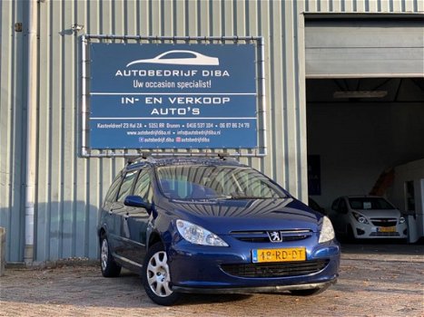 Peugeot 307 SW - 1.6 16V Premium 2005 Blauw Clim Pano Trek NAP - 1