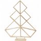 Houten kerstboom 60x47cm - 1 stuk knutselen decoratie kerst - 1 - Thumbnail