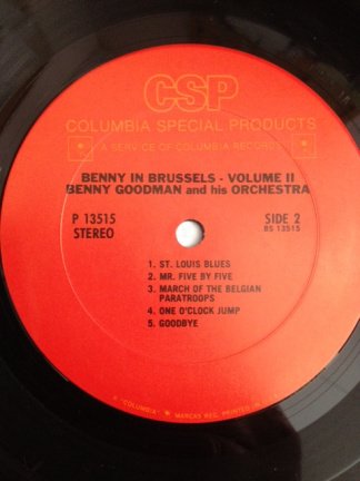 Benny in Brussels Volume II ( 2 ) - JazzLP 1958 - Afbeelding 4