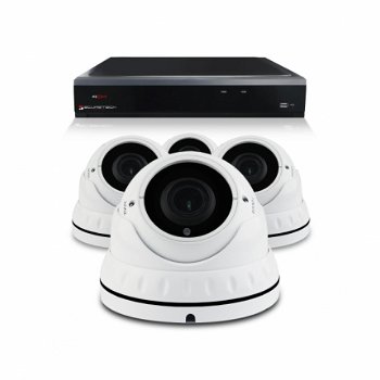 Bewakingscamera set met 4 Dome camera – 4MP 2K HD – Draadloos - 1