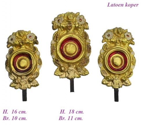 === 3 Schildjes Friese staartklok = nieuw === 31693 - nr. 1
