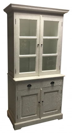Buffetkast wit 100 x 210cm bekleed met diamanten - nr. 1