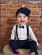 NIEUW navy donkerblauw baby kostuumpje bruidsjonker kleding - 6 - Thumbnail