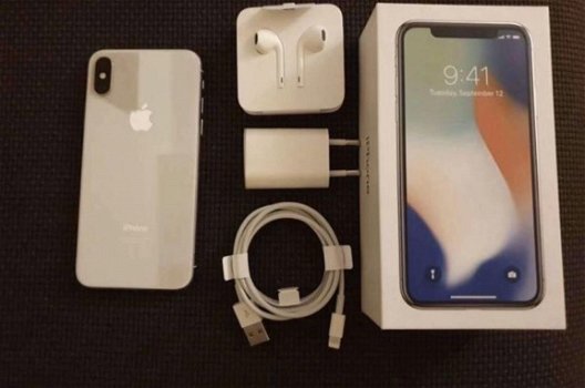 Iphone X 256 GB + accessoires + factuur nieuwe staat - 3