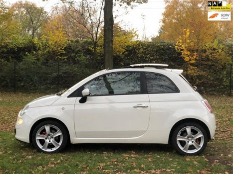 Fiat 500 - 1.4-16V Sport schuifkanteldak nieuwe apk leer sportvelgen - 1