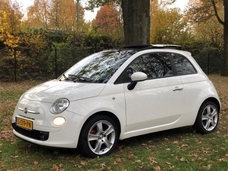 Fiat 500 - 1.4-16V Sport schuifkanteldak nieuwe apk leer sportvelgen - 1