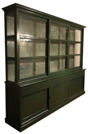 Buffetkast Borssele olijfgroen - groen 300 x 50/40 x 240cm - nr. 1