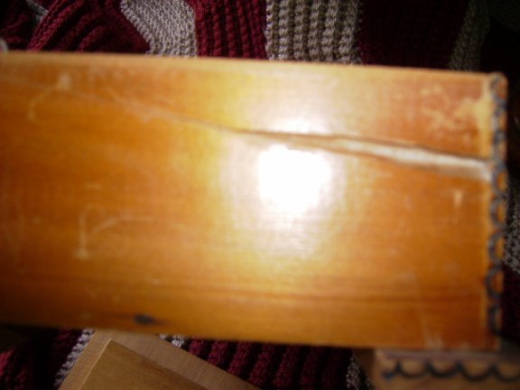 Kistje, hout, met Lelies - Afbeelding 5