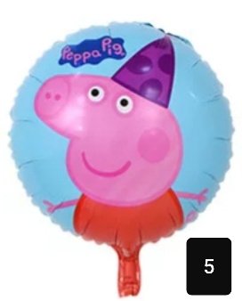 Folie ballon ** Peppa Big ** Nr 5 - 1
