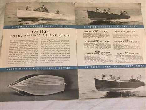 DODGE BOATS 1934 brochure USA (D294) - 1