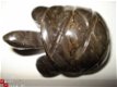 schildpadje van bruin/zwart marmer 5,3 cm lang - 1 - Thumbnail