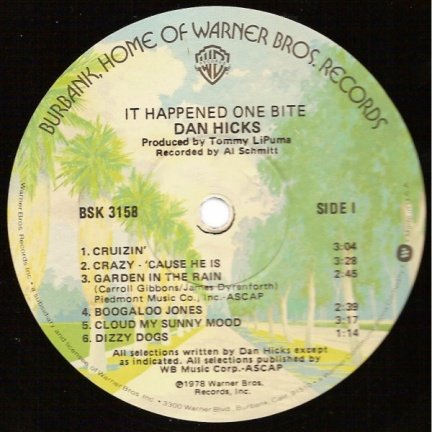 Dan Hicks - It Happened One Bite - LP 1978 - Afbeelding 4