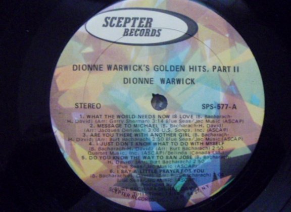 Dionne Warwick's Golden Hits - LP 1970 - Afbeelding 3