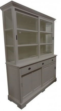 Winkelkast white wash 160cm breed schuifdeuren te koop incl bezorgen - nr. 1