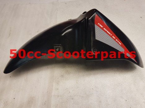 Voorspatbord Zwart Sym Jet Euro X 61100-G22-000 Gebruikt - 1