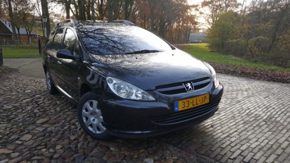 Peugeot 307 SW - 1.6-16V Zwarte 307-SW-NW distributie-net grote beurt gehad t.w.v 1000 euro-alle inr - 1