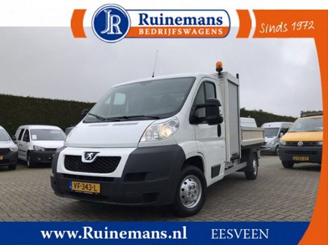 Peugeot Boxer - 2.2 HDI 150 PK / PICK UP / 1e EIG. / TREKHAAK / AIRCO / CRUISE / LEER / 2.500 KG AHG - 1