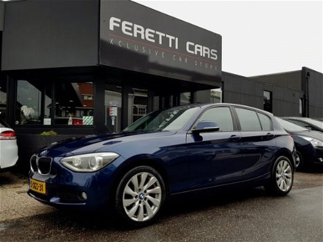 BMW 1-serie - 118d HIGH EXECUTIVE LEDER SCHUIFDAK NAVI XENON 6VERSN LMV PDC - 1