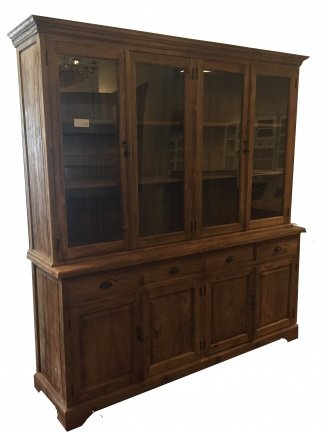 Tijdloze teak woonkamerkast - buffetkast 220cm breed te koop nieuw - nr. 1