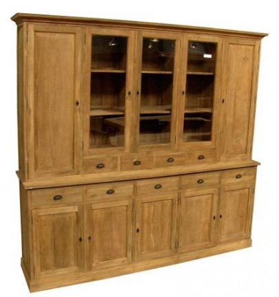 Grote en hoge kast teak hout 280cm breed en 235cm hoog - nr. 1