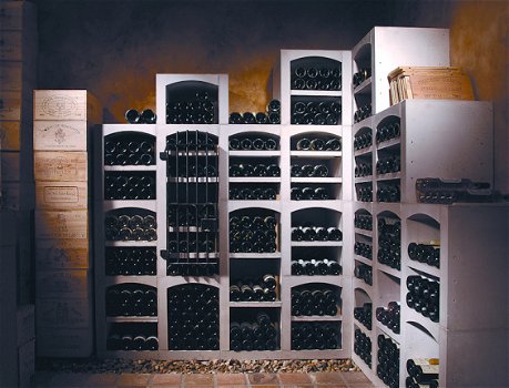 Vinicase stenen wijnrek, capaciteit 250 tot 10.000 flessen - 1
