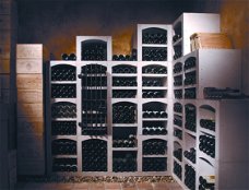 Vinicase stenen wijnrek, capaciteit 250 tot 10.000 flessen