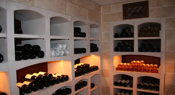 Vinicase stenen wijnrek, capaciteit 250 tot 10.000 flessen - 2