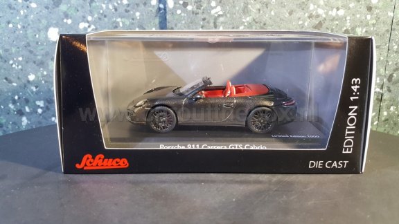 Porsche 911 GTS convertible grijs 1:43 Schuco - 5